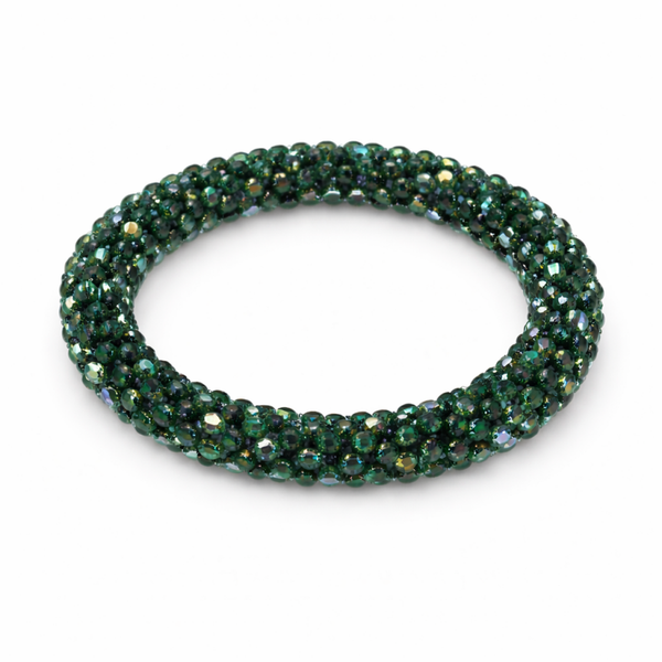 ✨ Stijlvolle armband met glanzende groene kraaltjes ✨