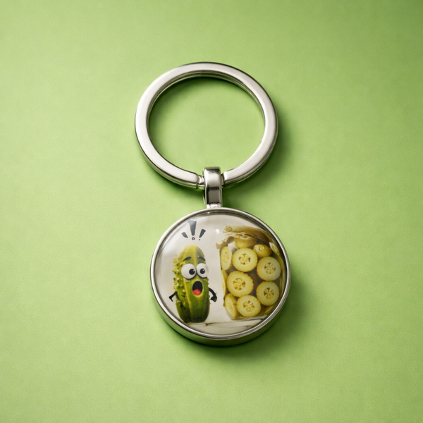 Unieke Sleutelhanger – Voor de Liefhebber van Humor en Augurken! 🥒