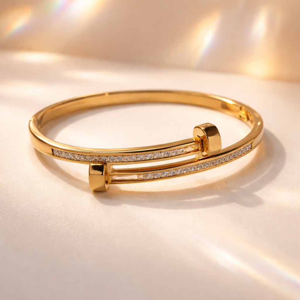 Stainless Steel Armband met Kristallen – Tijdloze Elegantie