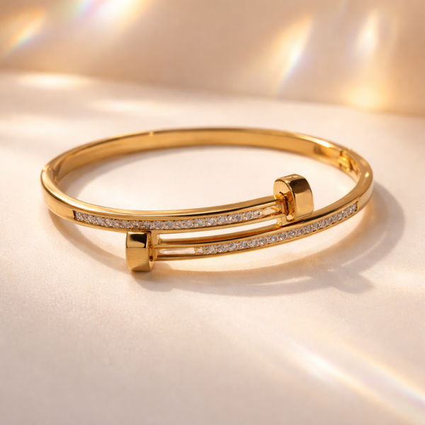 Stainless Steel Armband met Kristallen – Tijdloze Elegantie
