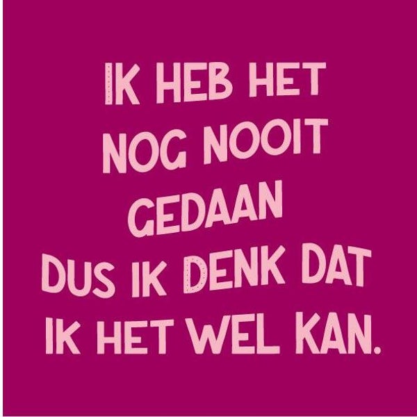 Magneettegeltje - ik heb het nog nooit gedaan