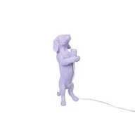 Lampen - Teckel Tafellamp - Polyresin - Lila - E14 - 10x15x38cm