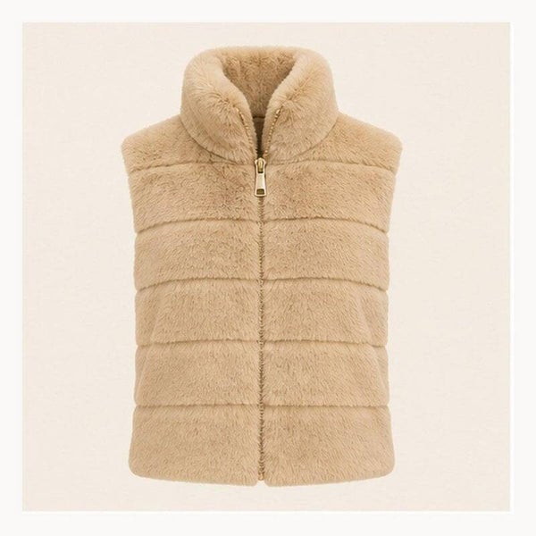 🤍 Teddy Bodywarmer – Beige 🤍