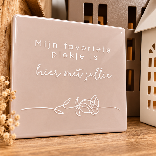 Decoratie tegeltje