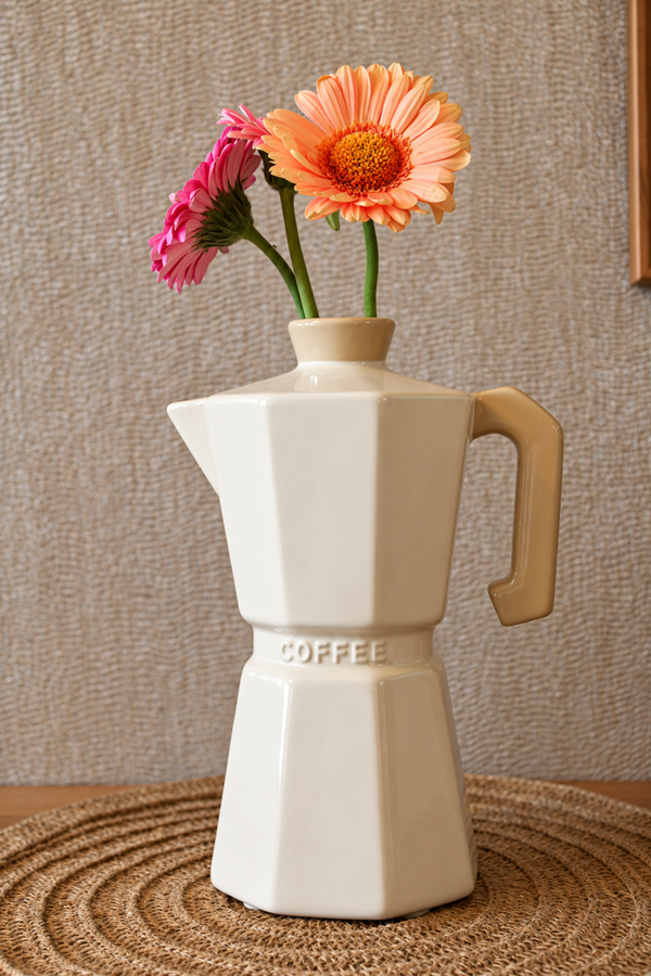 prachtige keramieken percolator vaas