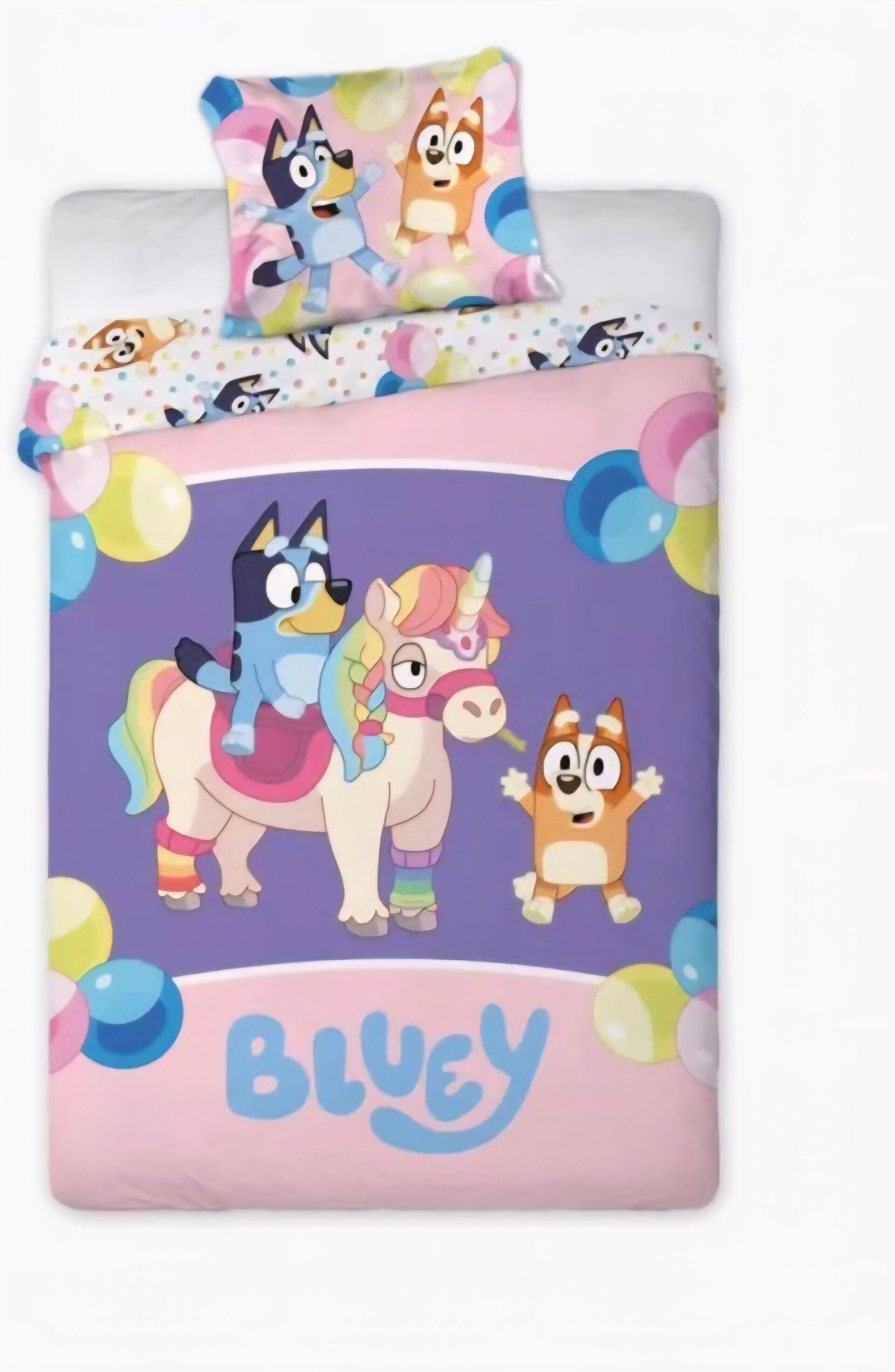 💖 Bluey Dekbedovertrek Magical Party – Multicolor