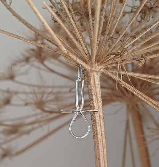 ☥ Zilveren gegoten Ankhangertje | Benen naar de Kosmos