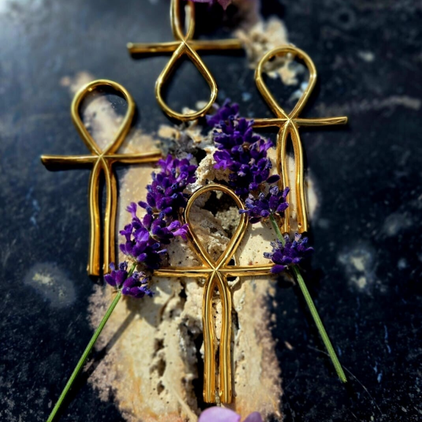 ☥ Messing Gegoten Ankhhanger