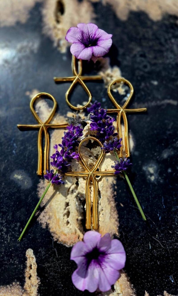 ☥ Messing Gegoten Ankhhanger