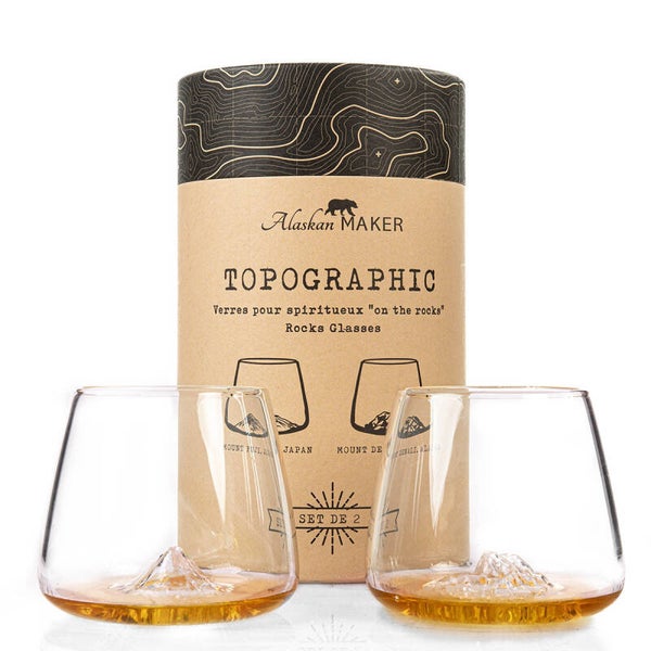 Bicchiere whisky Monte Fuji e Monte Denali