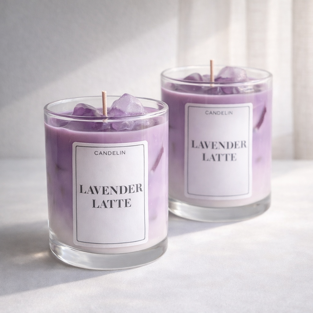 Lavender Latte Geurkaars