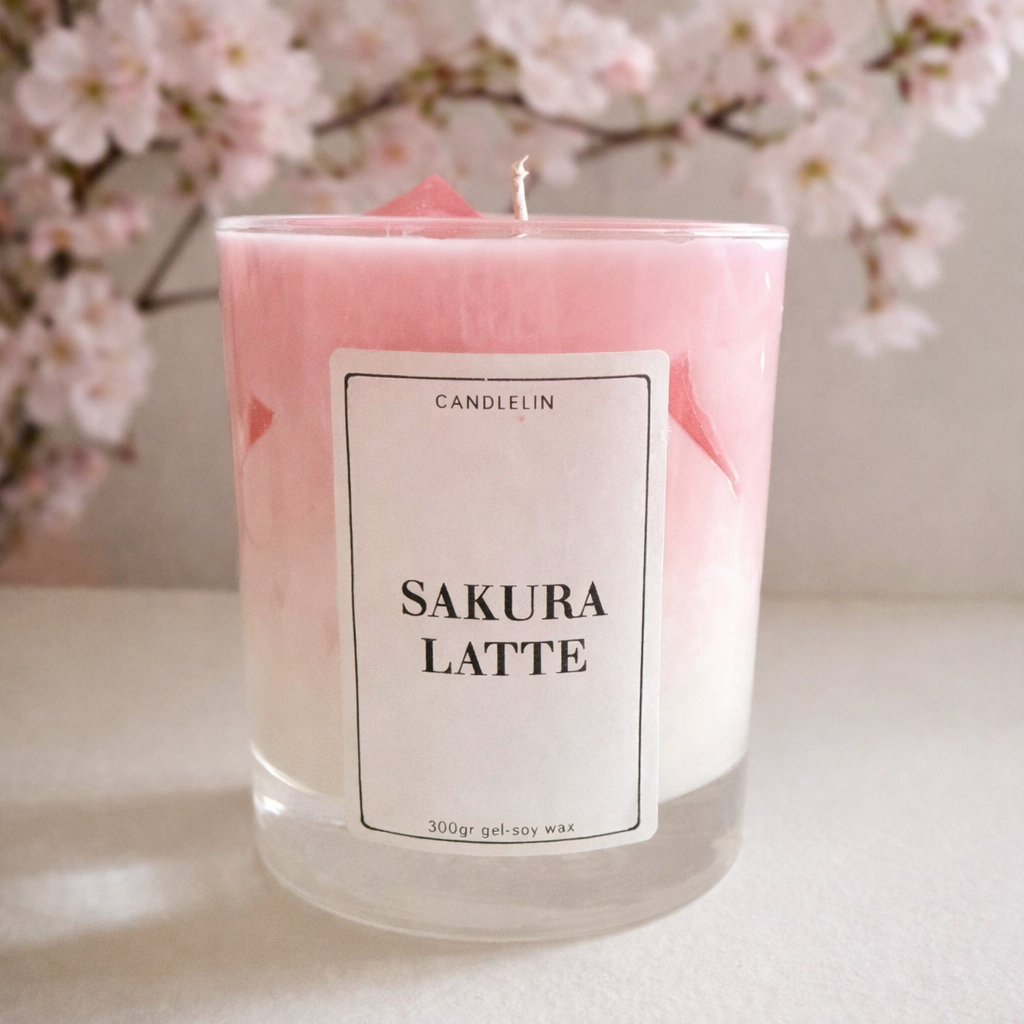 Sakura Latte Kaars