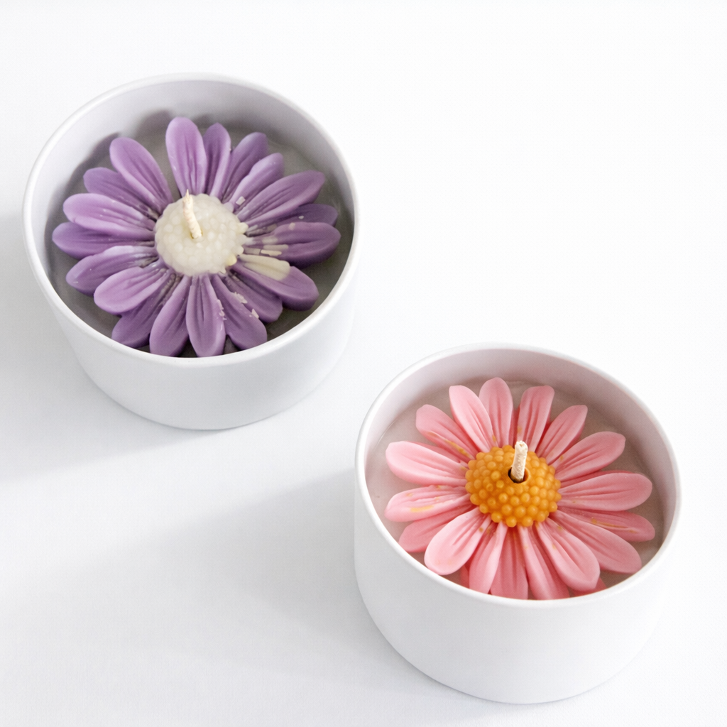Daisy flower - Soja Wax Geurkaars