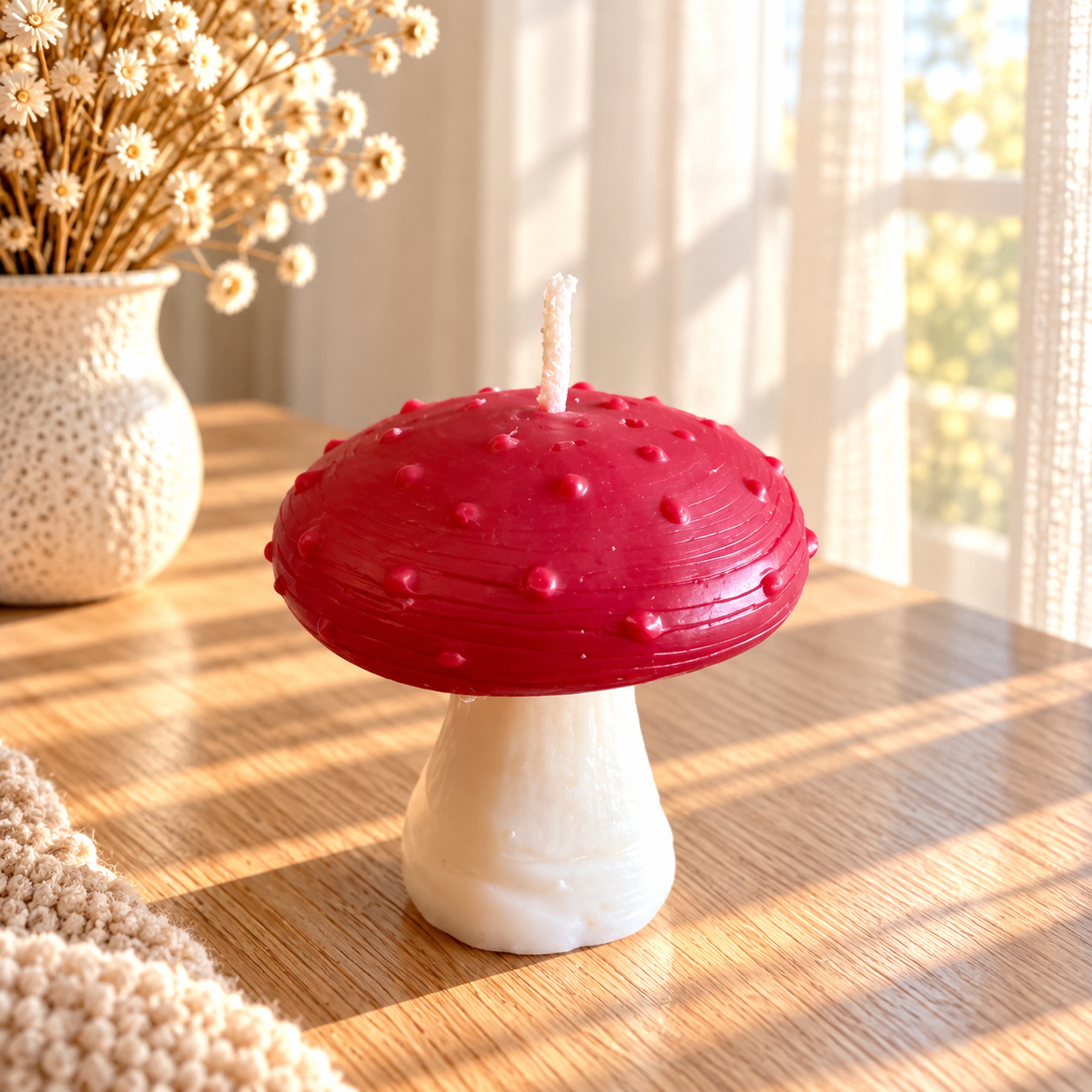 Paddestoel - Decoratieve kaars