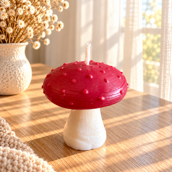 Paddestoel - Decoratieve Kaars