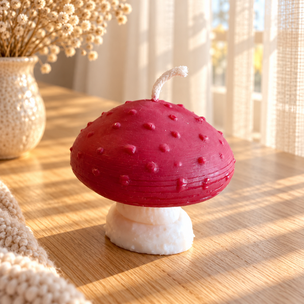 Paddestoel - Decoratieve Kaars
