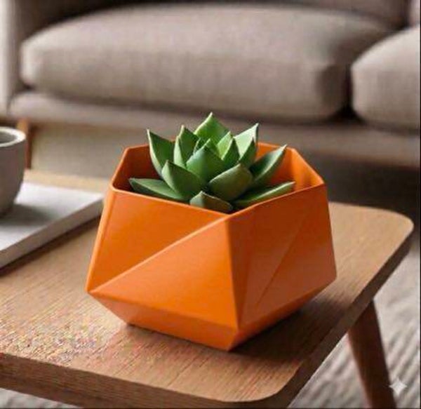 Origami bloempot