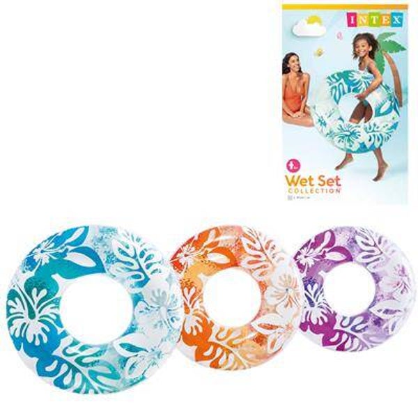 Intex Zwemring Print Transparant 91cm 3ass