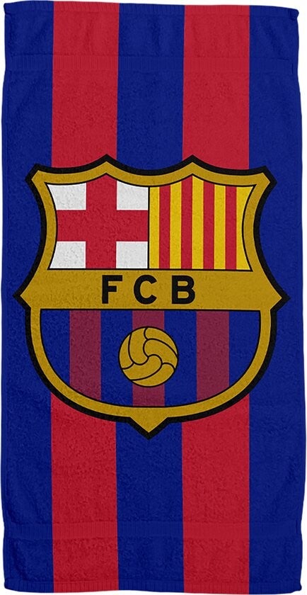 FC Barcelona Badlaken 100x180 cm Blauw/Rood