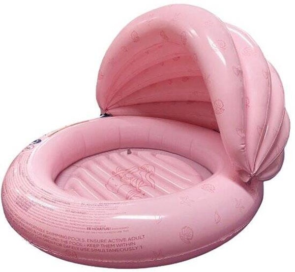 Kinderzwembad - Roze - Sea Pearl - Ø 100 cm Met Luifel