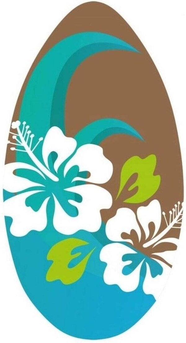 SportX Skimboard 94cm Flower Blue/Brown