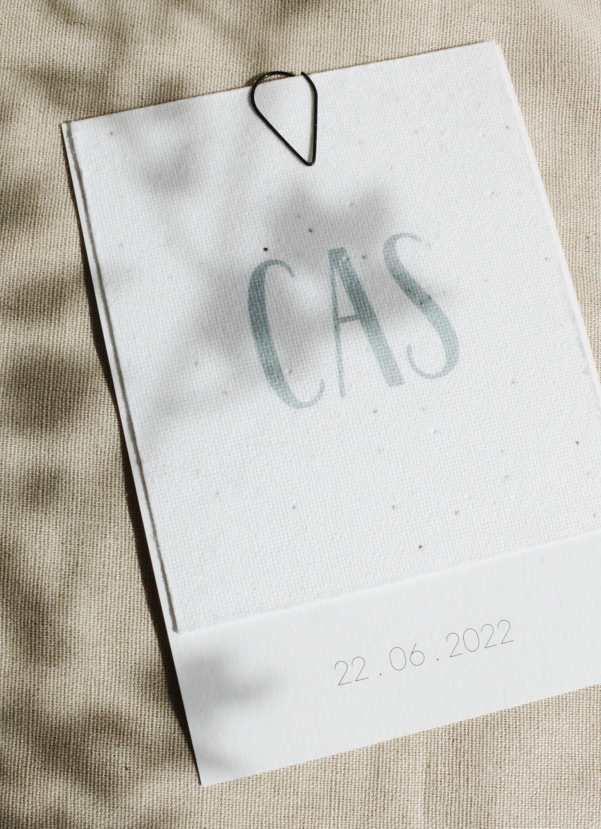 Geboortekaartje | A6 met groeipapier label