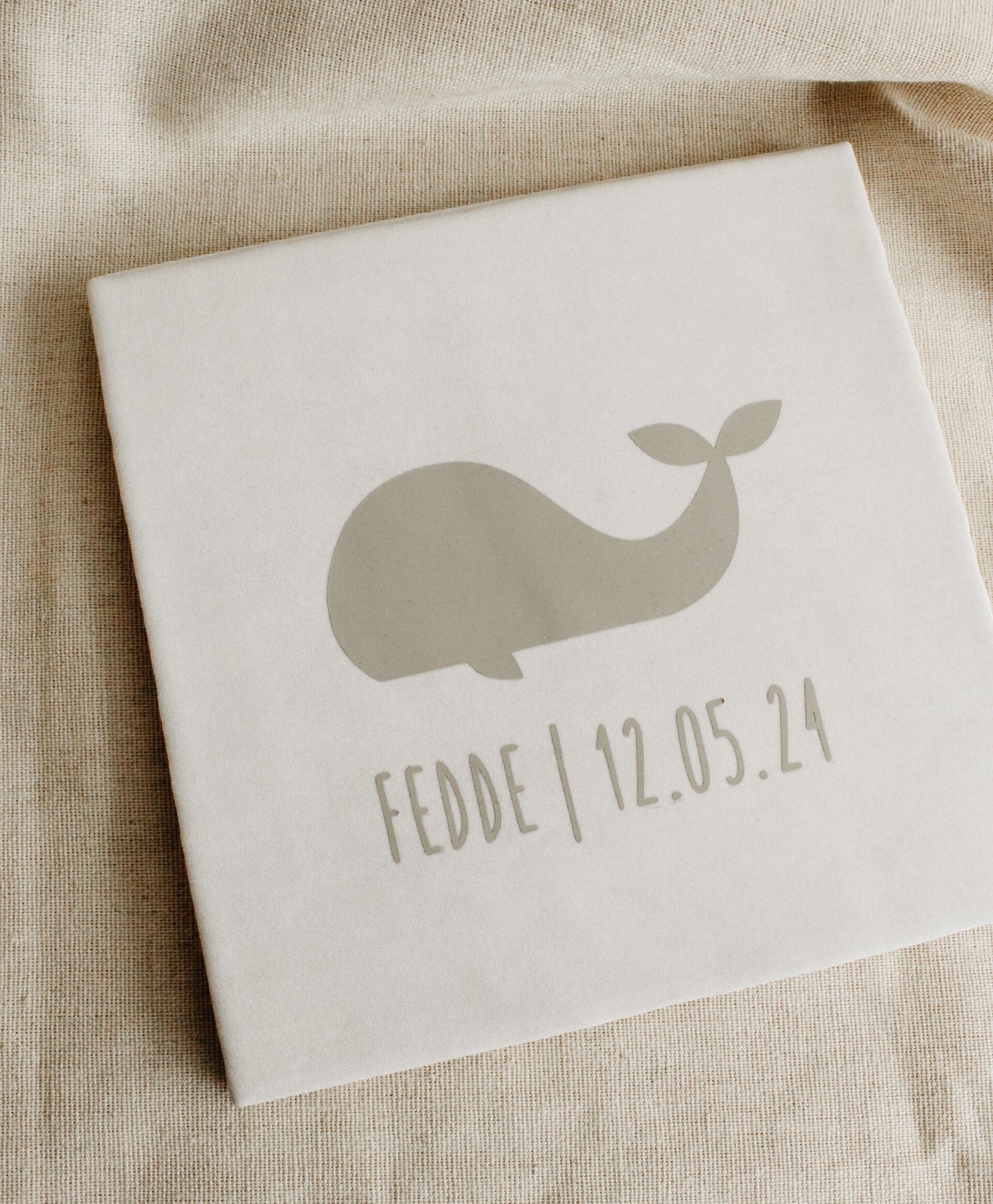 Gepersonaliseerde geboortetegel | 15 x 15 cm