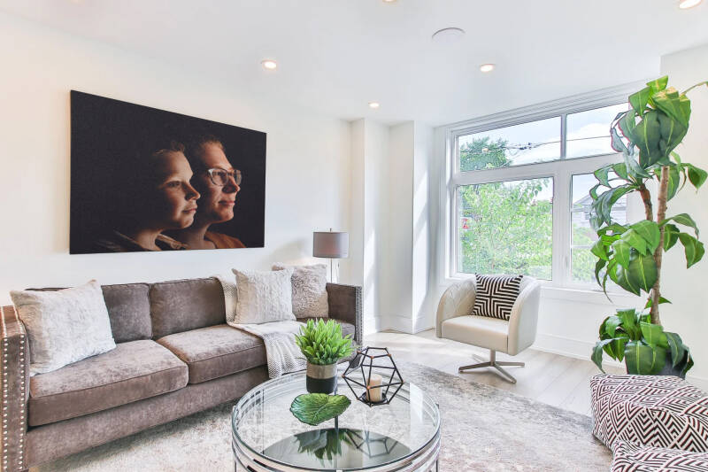 voorbeeld foto van foto op geborsteld aluminium aan de wand