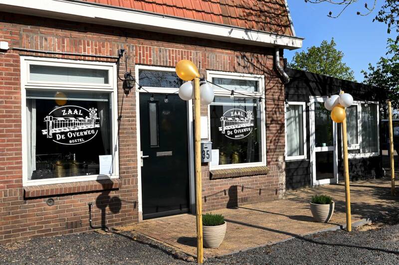 vooraanzicht gevel Zaal de Overweg in Boxtel