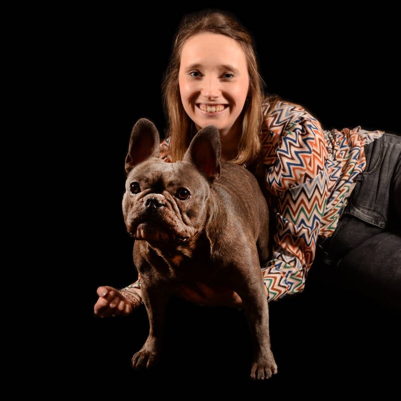 meisje met hond
