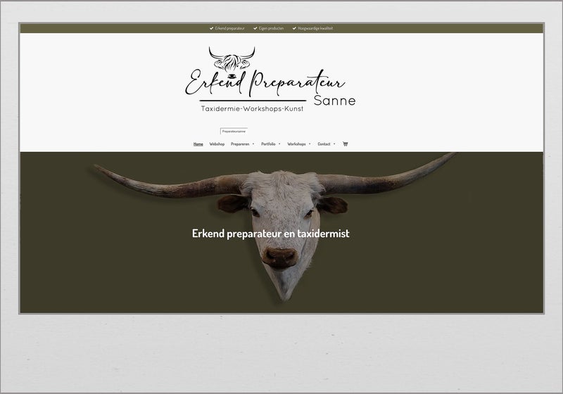 home pagina preparateur Sanne Steenbakkers