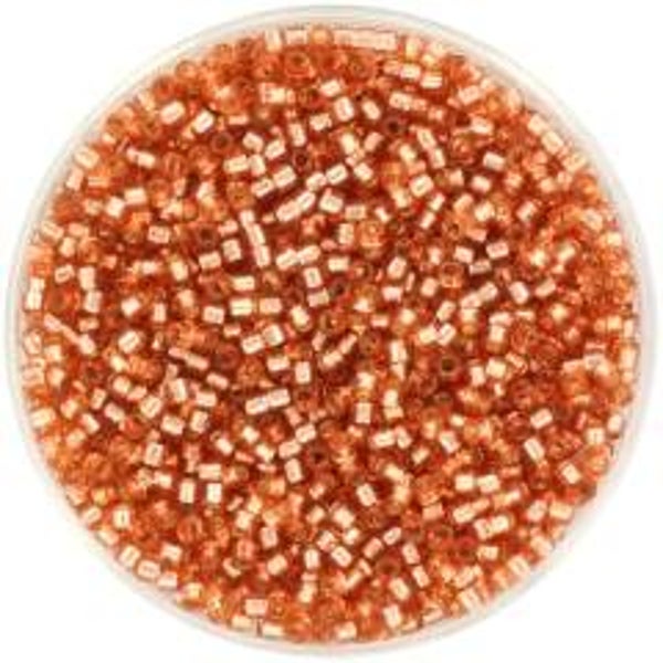 Miyuki Delica Beads 11/0 | DB-2151 Duracoat Silverlined Dyed Rose Copper | 5gr