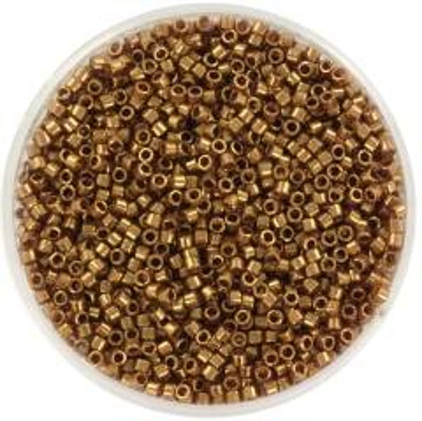 Miyuki Delica Beads 11/0 | DB-115 Gold Luster Dark Topaz  | 5gr