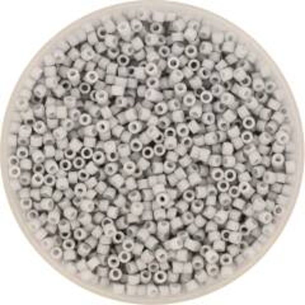 Miyuki Delica Beads 11/0 | DB-1518 Opaque Mat Light Smoke  | 5gr