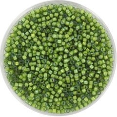 Miyuki Delica Beads 11/0 | DB-1786 White Lined Light Green | 5gr