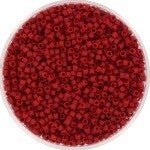 Miyuki Delica Beads 11/0 | DB-796 Opaque Semi Frosted Dyed Red | 5gr
