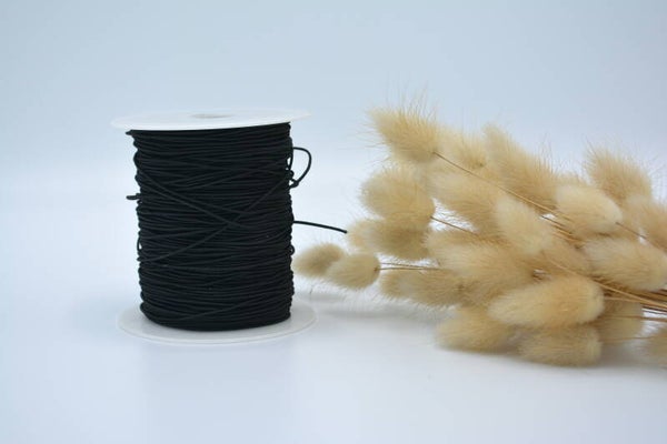 Elastisch touw (per m) - ZWART