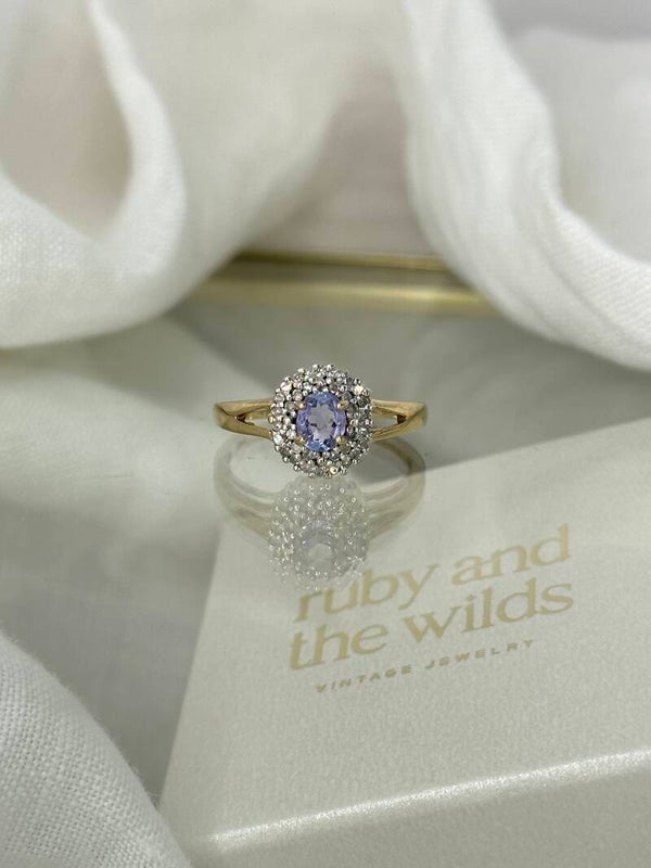 Rumi | 9ct Tanzanite & Diamond ring