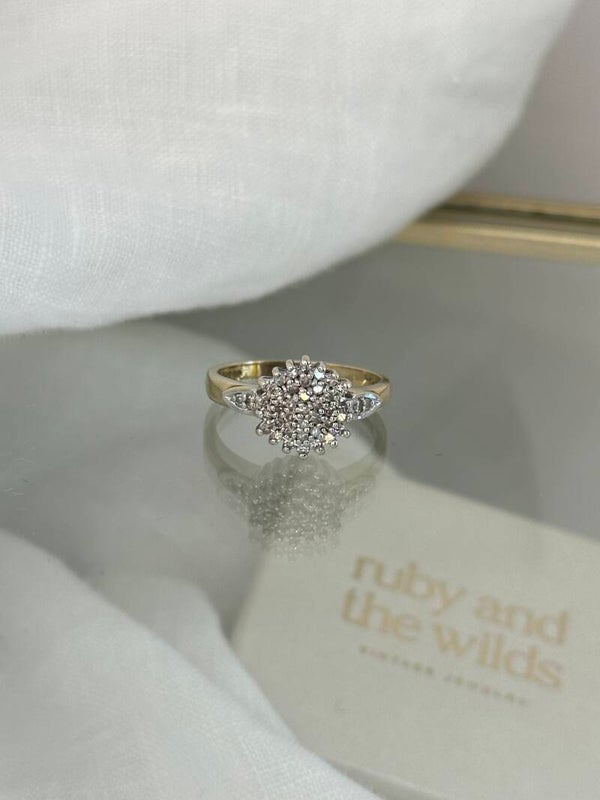 Aster | 9ct Diamond Cluster ring