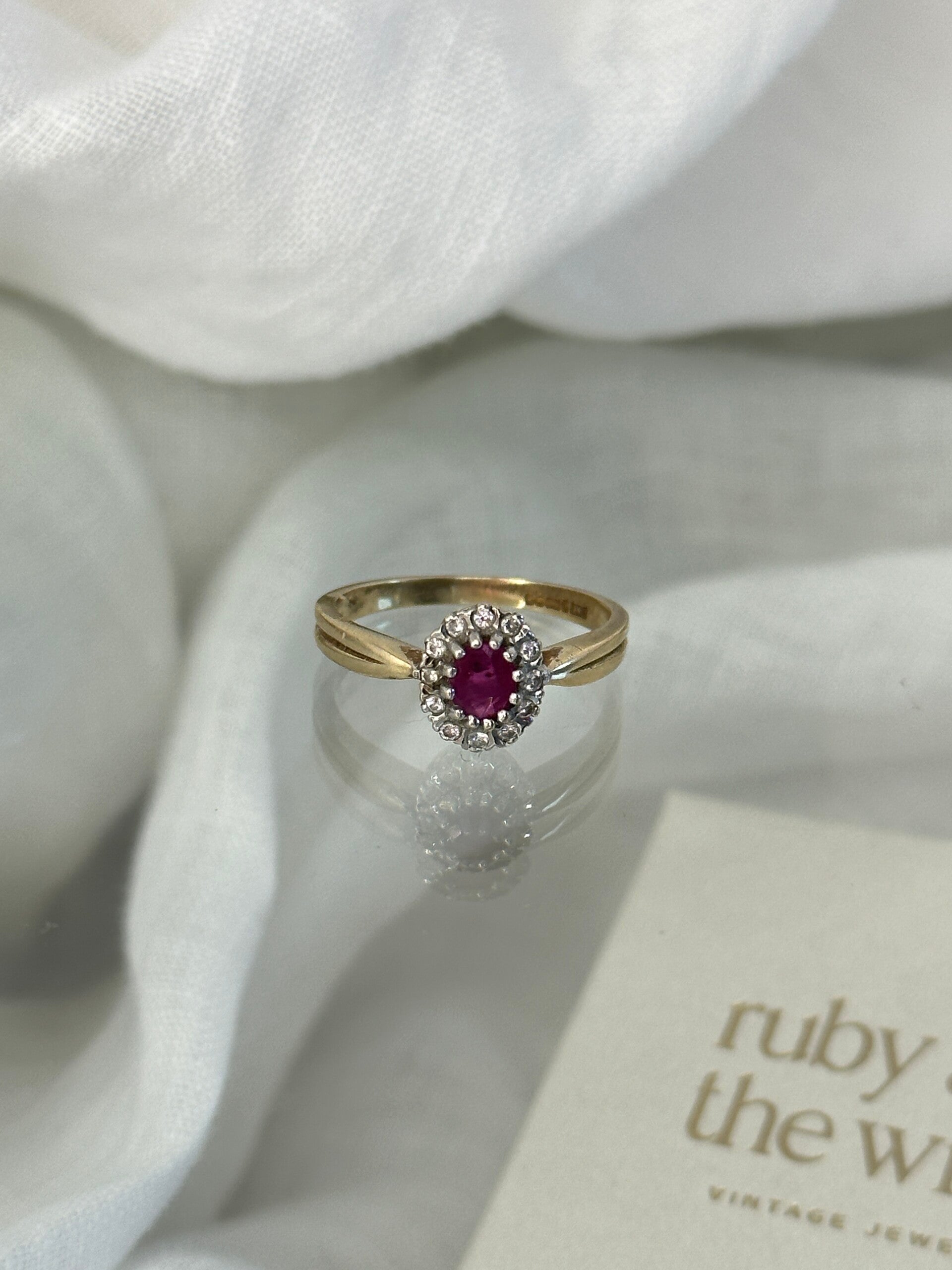 Louisa | 9ct Ruby & Diamond ring