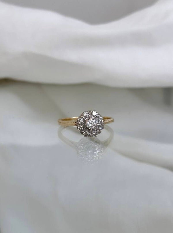LEA | Antique 18ct Diamond Cluster ring