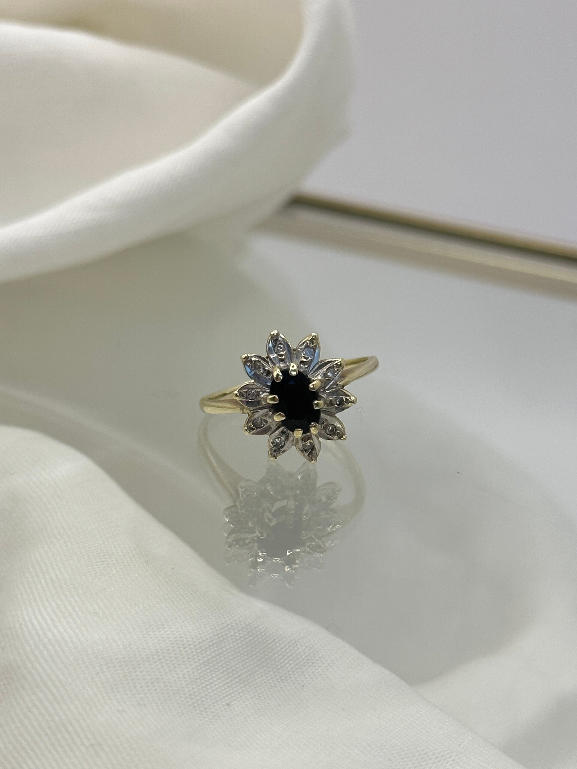 ALMA | 14ct Sapphire & Diamond ring