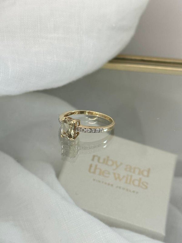 Ondine | 9ct Csarite & Diamond ring