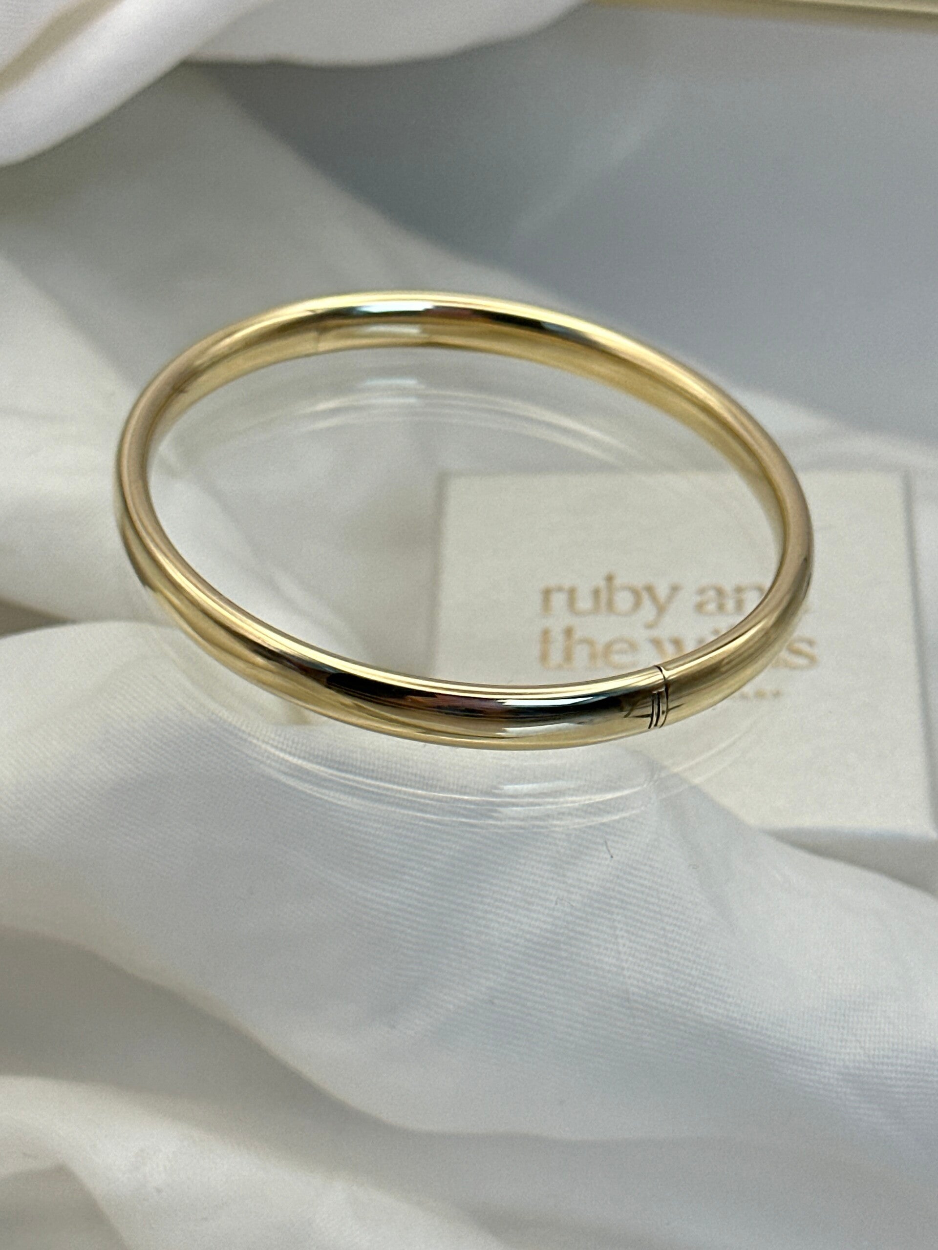BOBBY | 14ct Bangle Bracelet 6mm