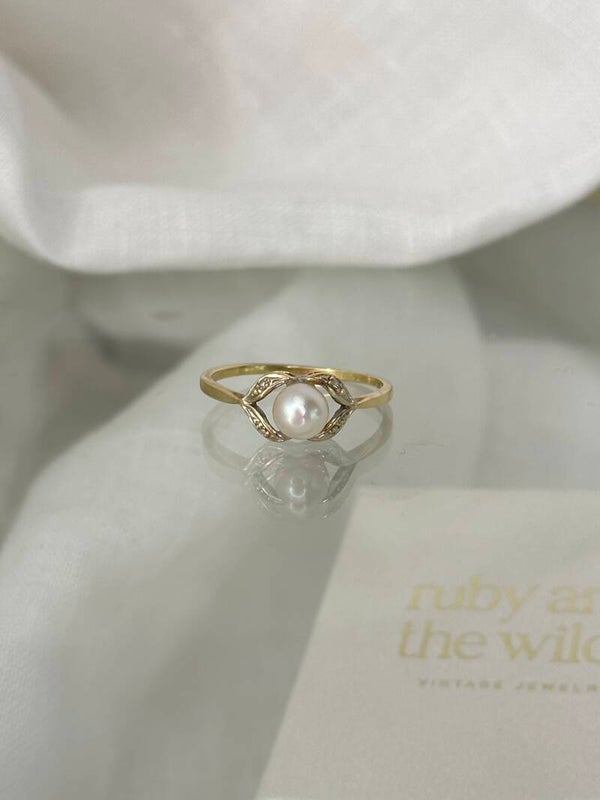 Elfie | 14ct Pearl ring