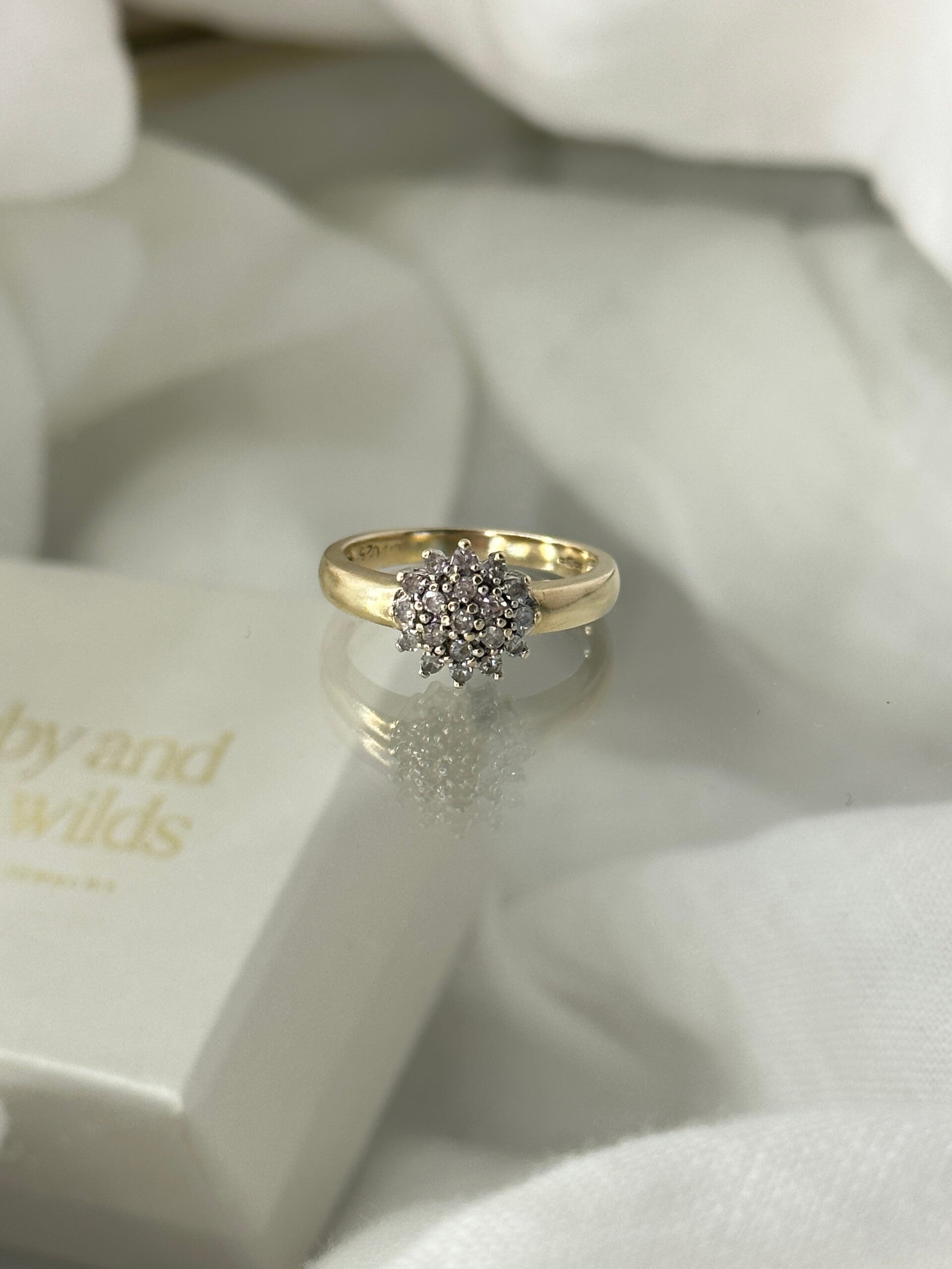Isla |  9ct Diamond Cluster ring