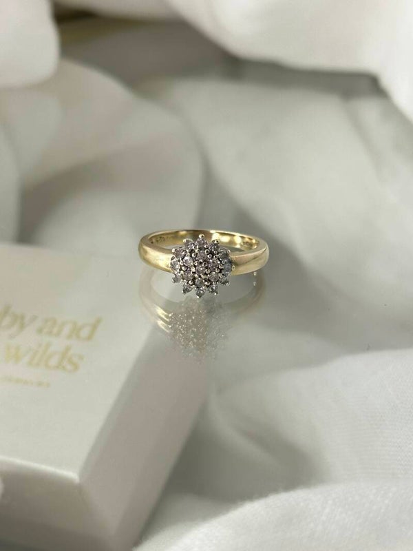 Isla |  9ct Diamond Cluster ring