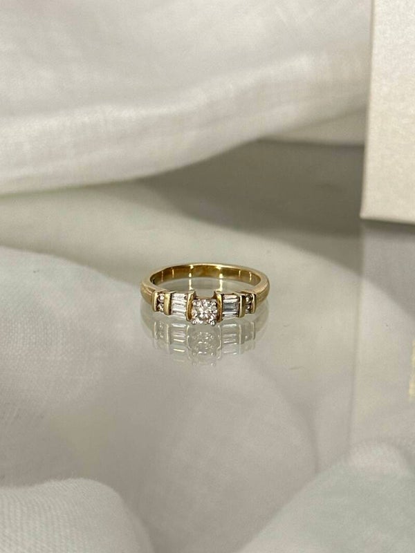 Philomene | 9ct Baguette diamond ring