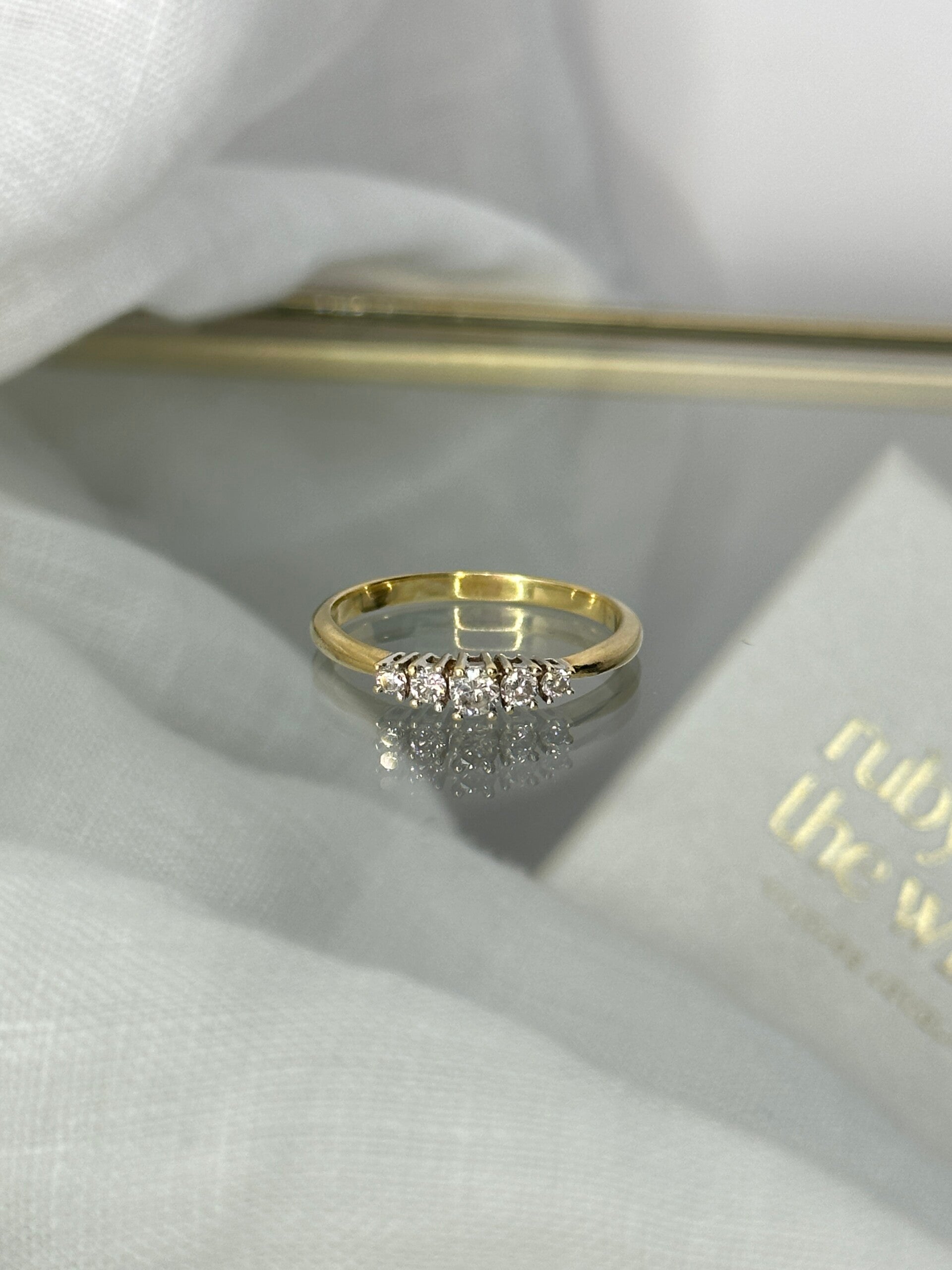Delphine | 18ct Five Stone Diamond ring