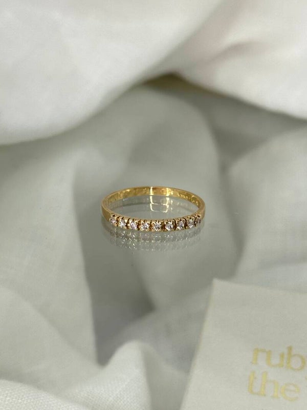 Avélie | 18ct Moissanite Band ring